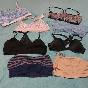 9 Sports Bras Sz Sm/med & Medium ( Added Last Two Today)